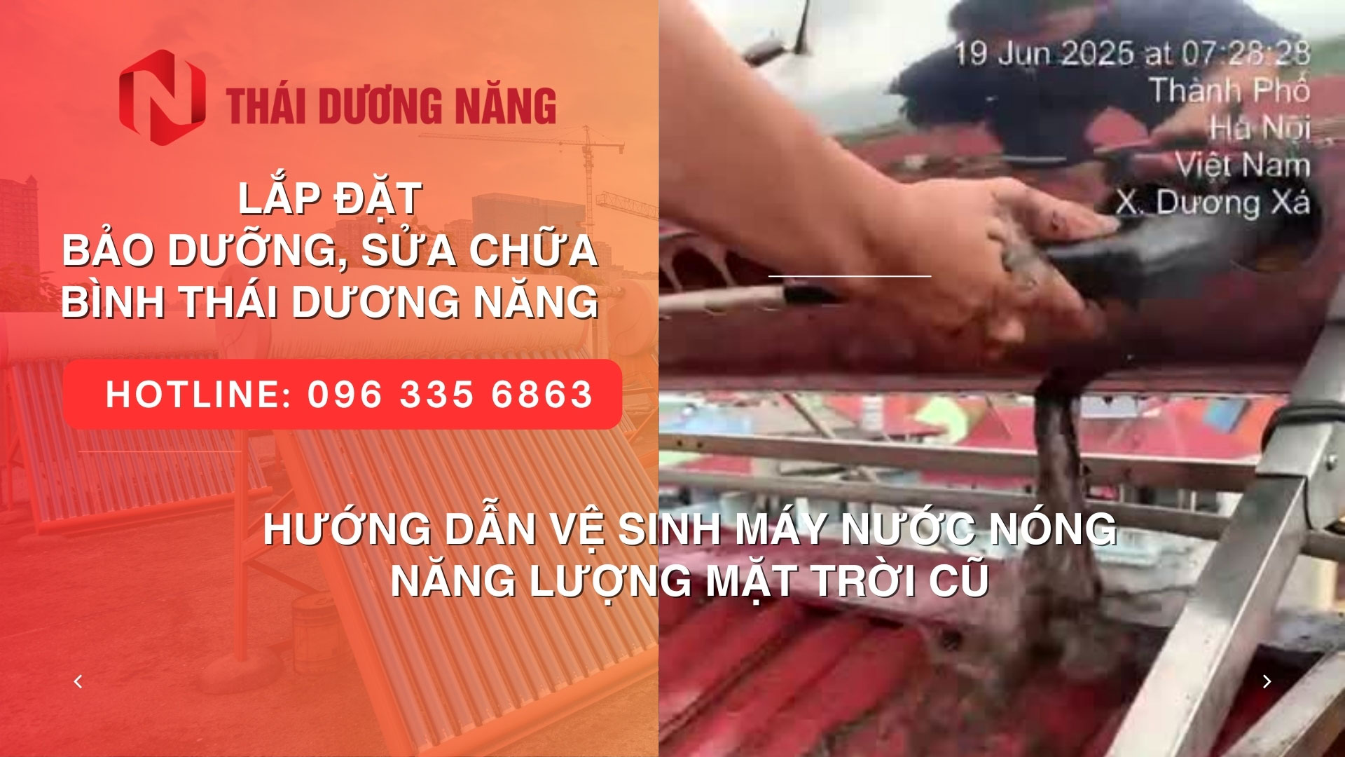Hướng dẫn vệ sinh bình nước nóng Thái Dương Năng tại nhà