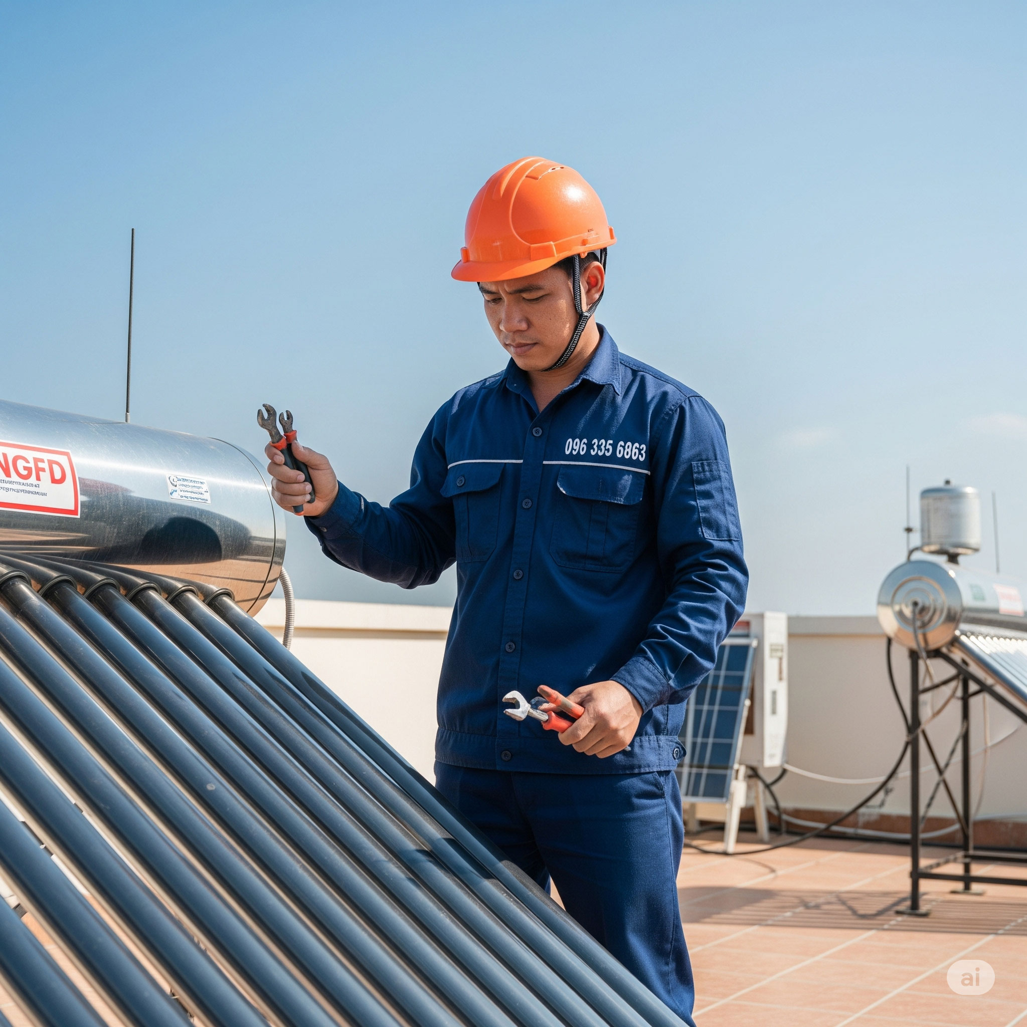 Cách sửa bình năng lượng mặt trời chảy nước yếu